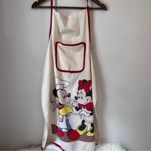Vintage Disney Apron Minnie Mickey Mouse with Flaws